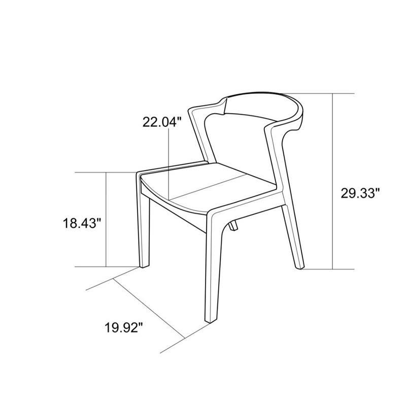 Black PU Leather Dining Chair (Set of 2) X878633