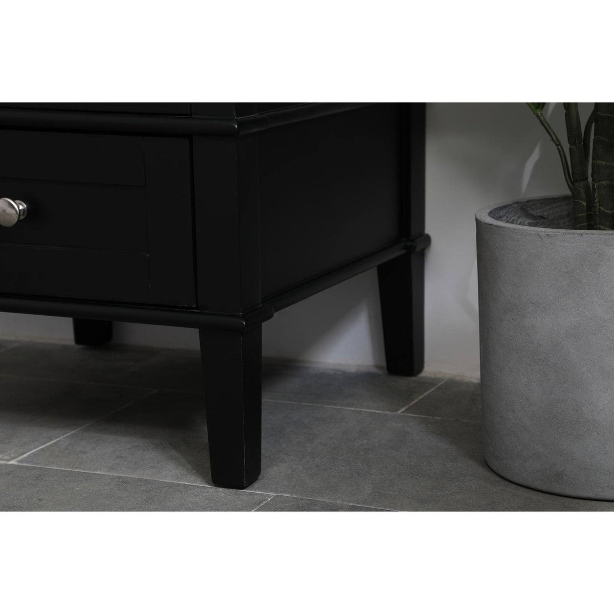 Grey Vanity Cabinet Set with Marble Top G19206