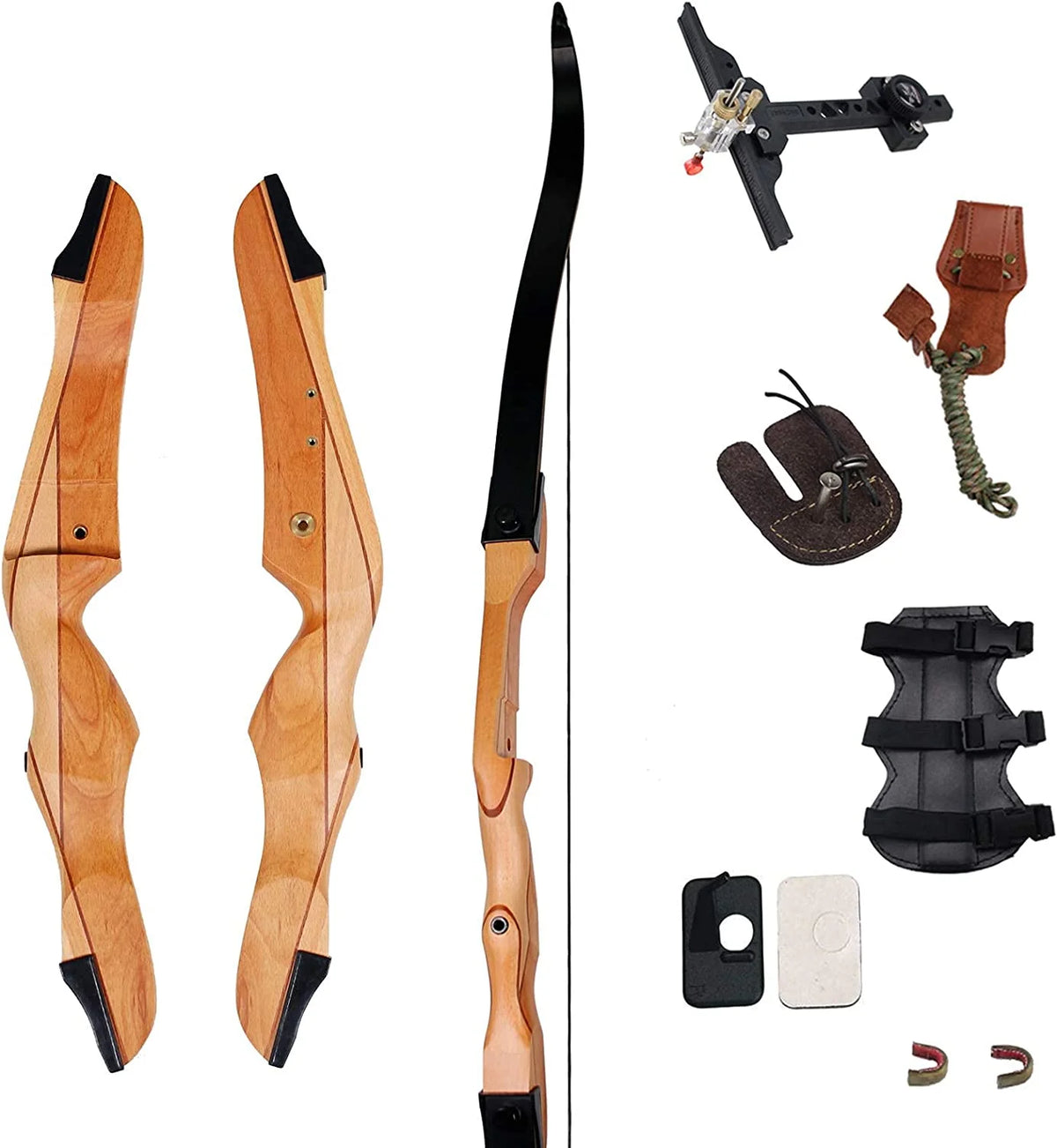 70" Takedown Recurve Bow Right Handed Archery Kit W599838