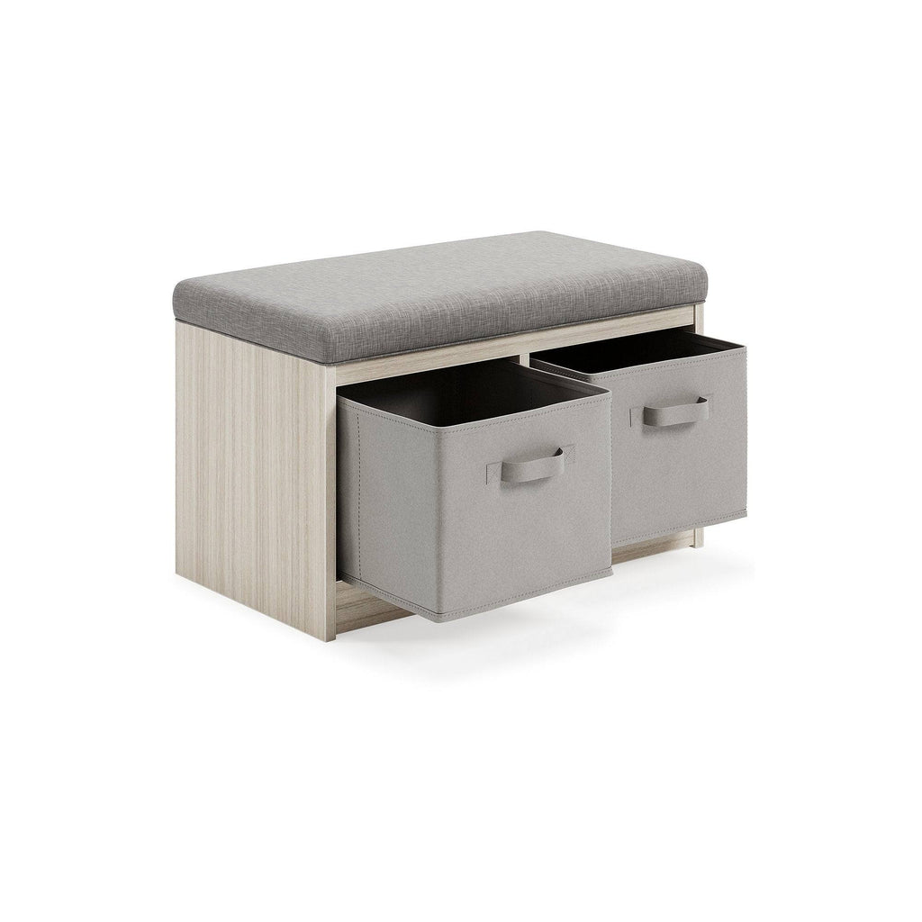 Gray Storage Bench Q181