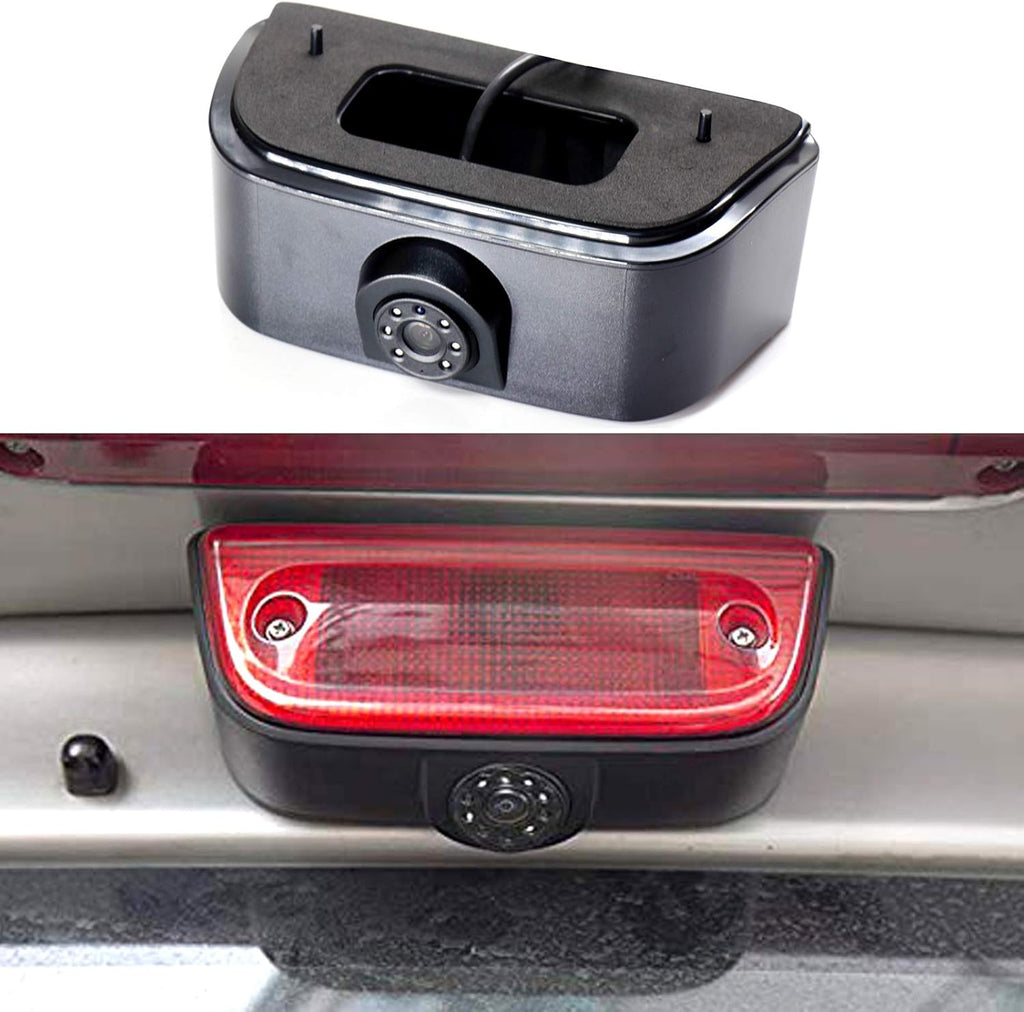 3rd Brake Light Backup Rear View Camera for Nissan NV200 / Chevrolet City Express Vans 2005-2019 Roof High Mount Stop Light Parking Reverse Cameras Pack of 2 T89244