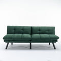 Green Velvet Convertible Sofa Bed E676