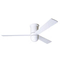 White Cirrus Flush Mount DC Ceiling Fan B40676