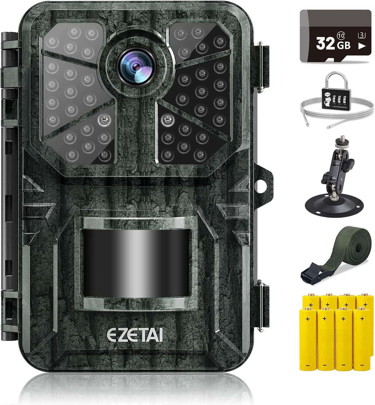 20MP Wireless Trail Camera with 940nm No Glow Night Vision Motion Activated IP66 Waterproof Hunting Camera N734323