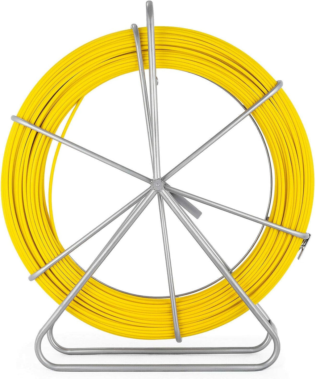 Fiberglass Fish Tape 6MM 656FT with Steel Reel Stand M111277