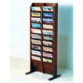 Black Mahogany 20 Pocket Magazine Rack M948453