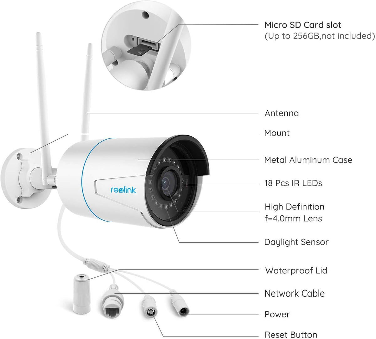 5MP HD Dual Band WiFi Security Camera with Night Vision G78338