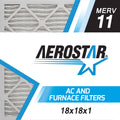 18x18x1 MERV 11 Pleated Air Filter, Box of 4 F91345