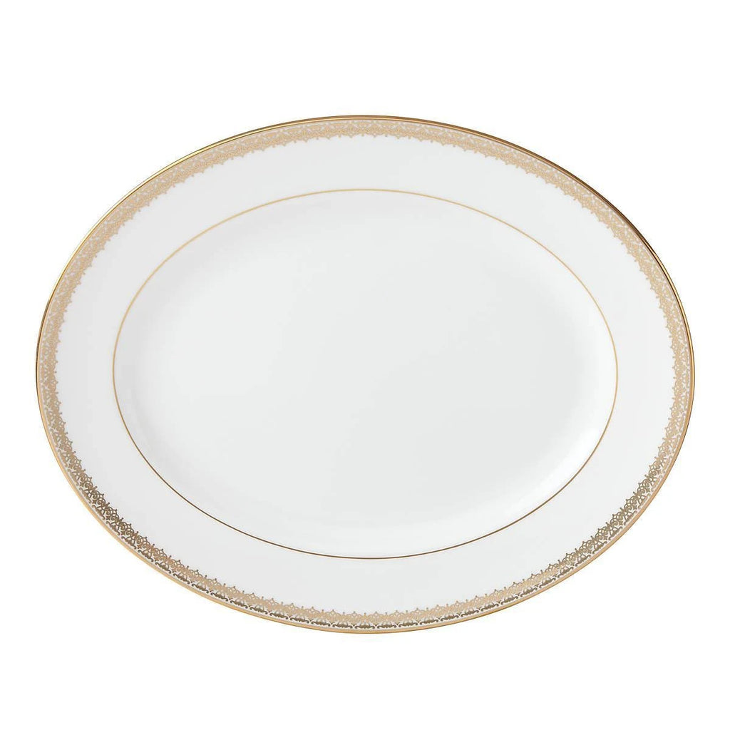 Gold Oval Platter Q3082