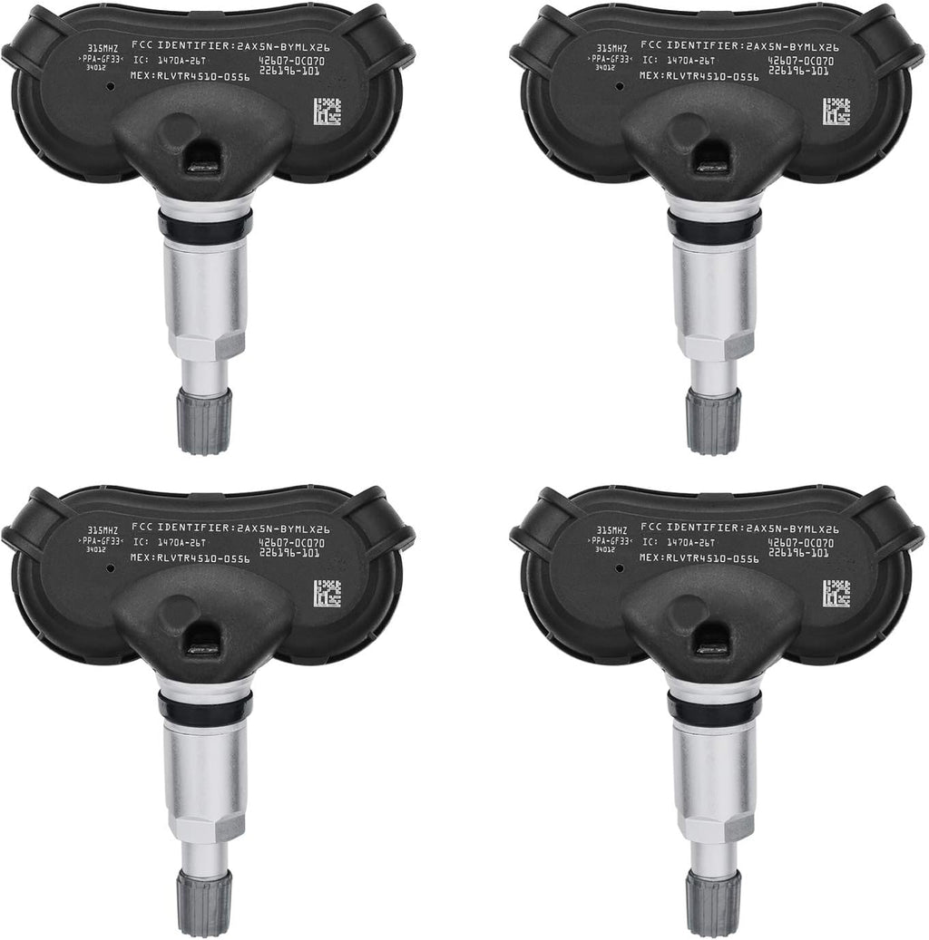 TPMS Sensor 315Mhz Programmed Tire Pressure Sensor Pack of 2 C791191