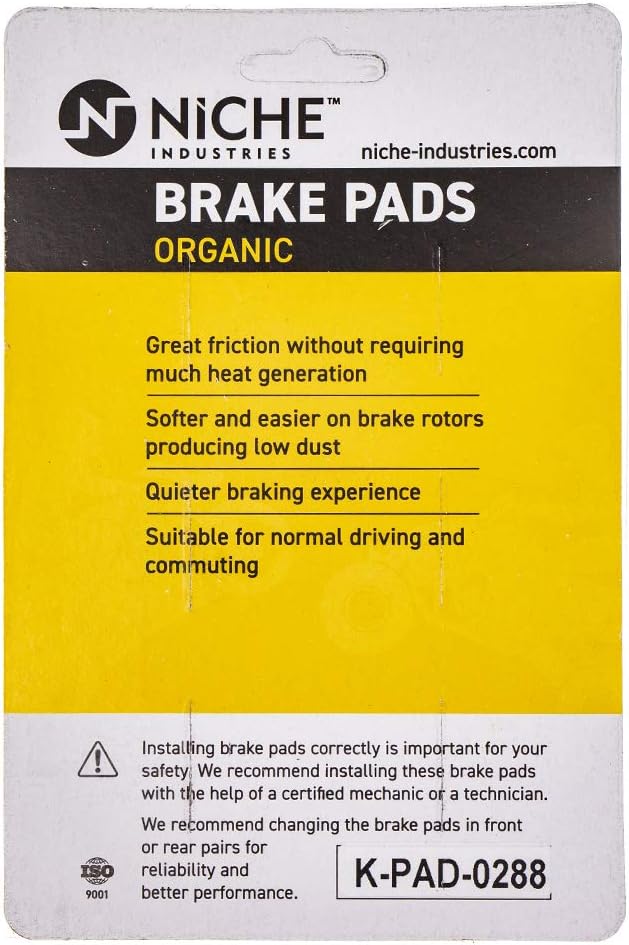 Organic Brake Pad Set Pack of 2 Y723