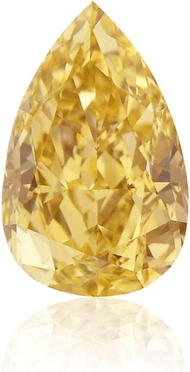 5.83 Ct Pear Cut Loose Moissanite Fancy Canary Yellow Stone P935963