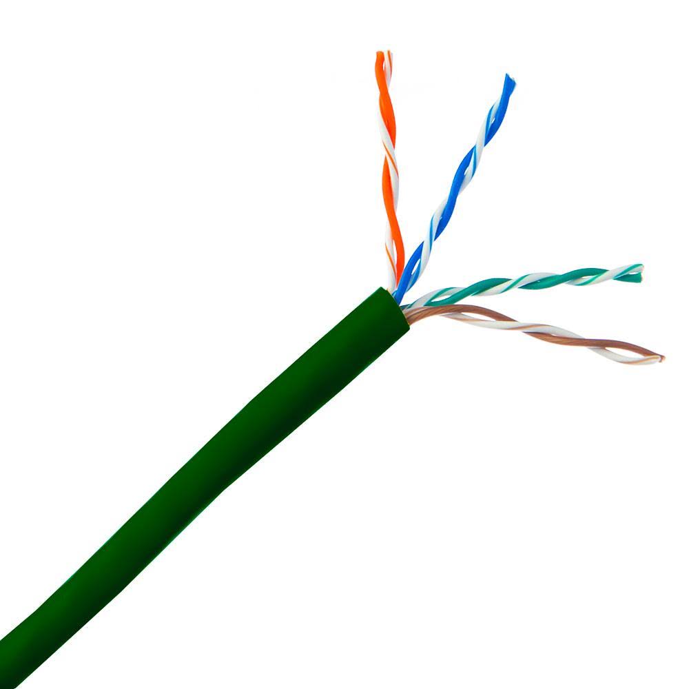 Green 1000 ft Cat5e Bulk Cable Y477251