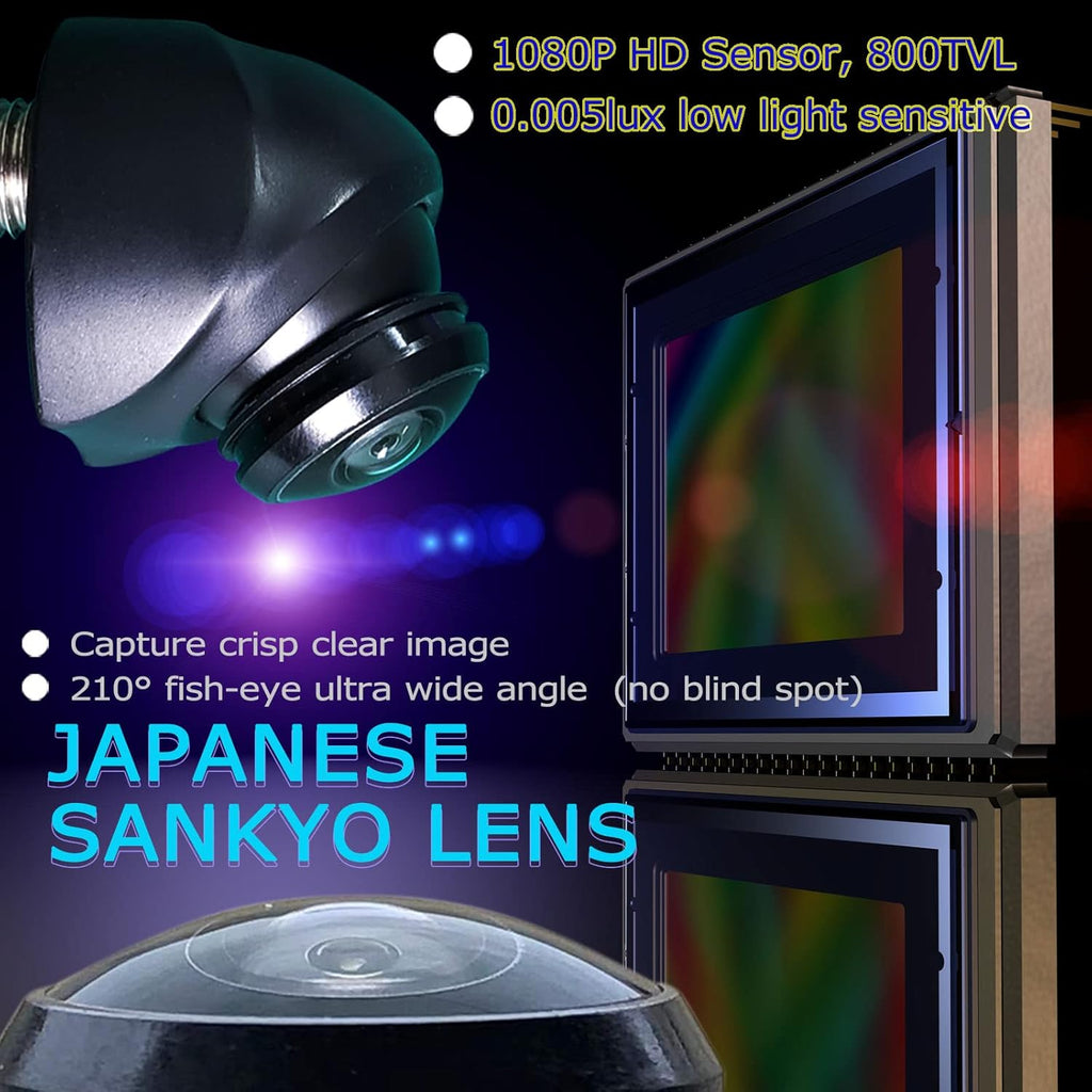 Reverse Backup Camera 1080P IP69K Waterproof Pack of 2 Q1928