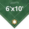 10 oz Green Canvas Tarps 6' x 10' N66140