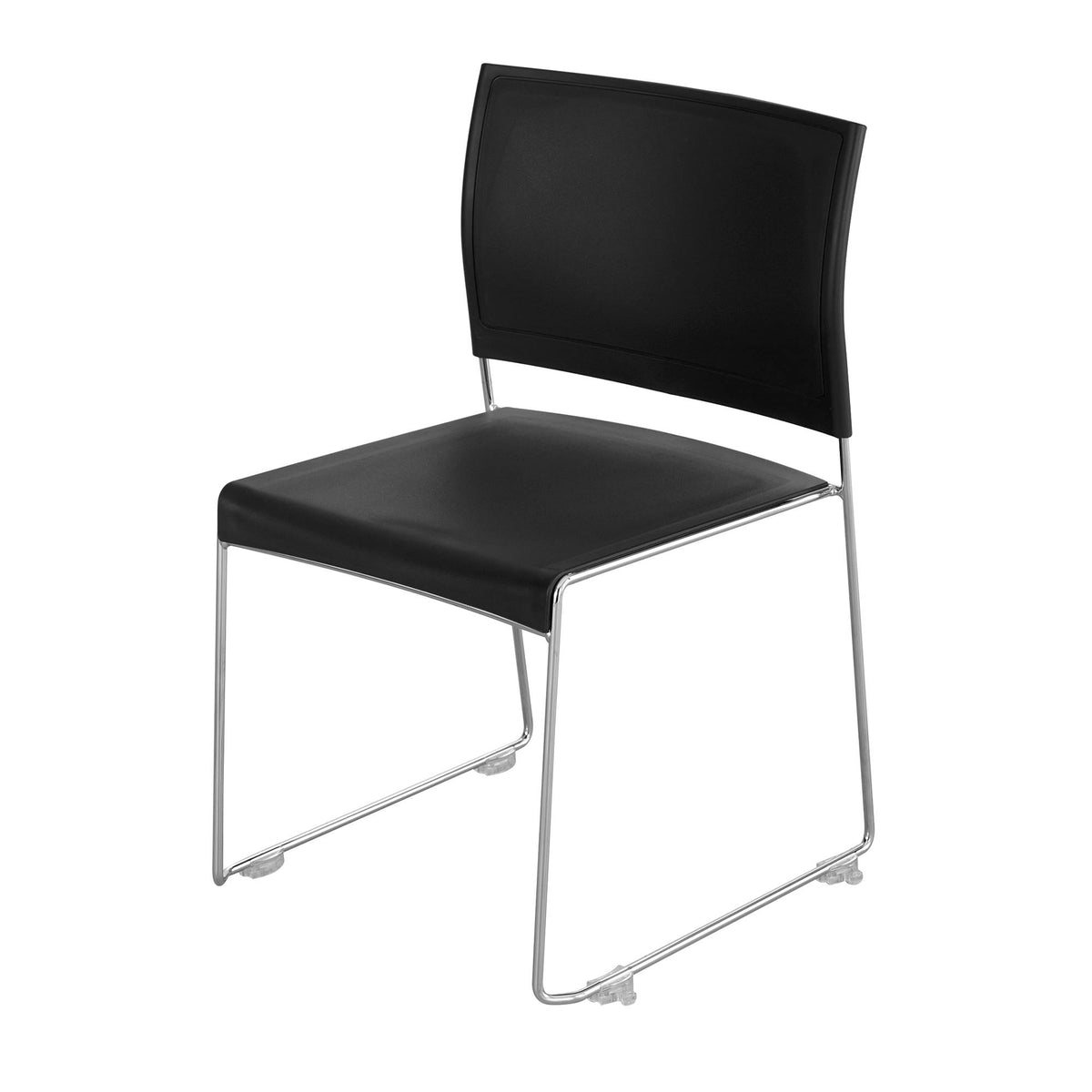 Stack Chair (Qty. 4) Chrome/Black E3625