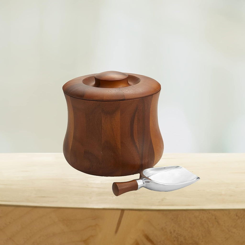 Ice Bucket with Acacia Wood A780236