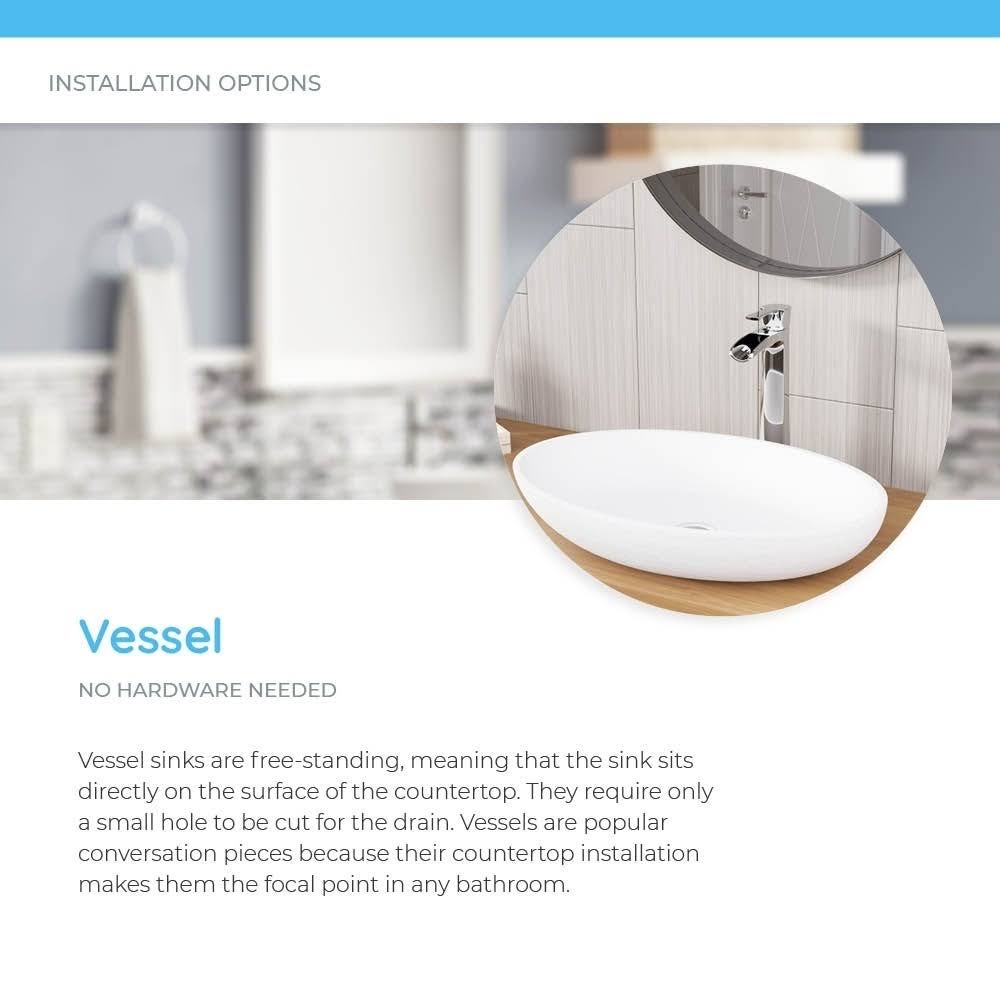 Polystone Rectangle Vessel Sink with Vessel Faucet D35850