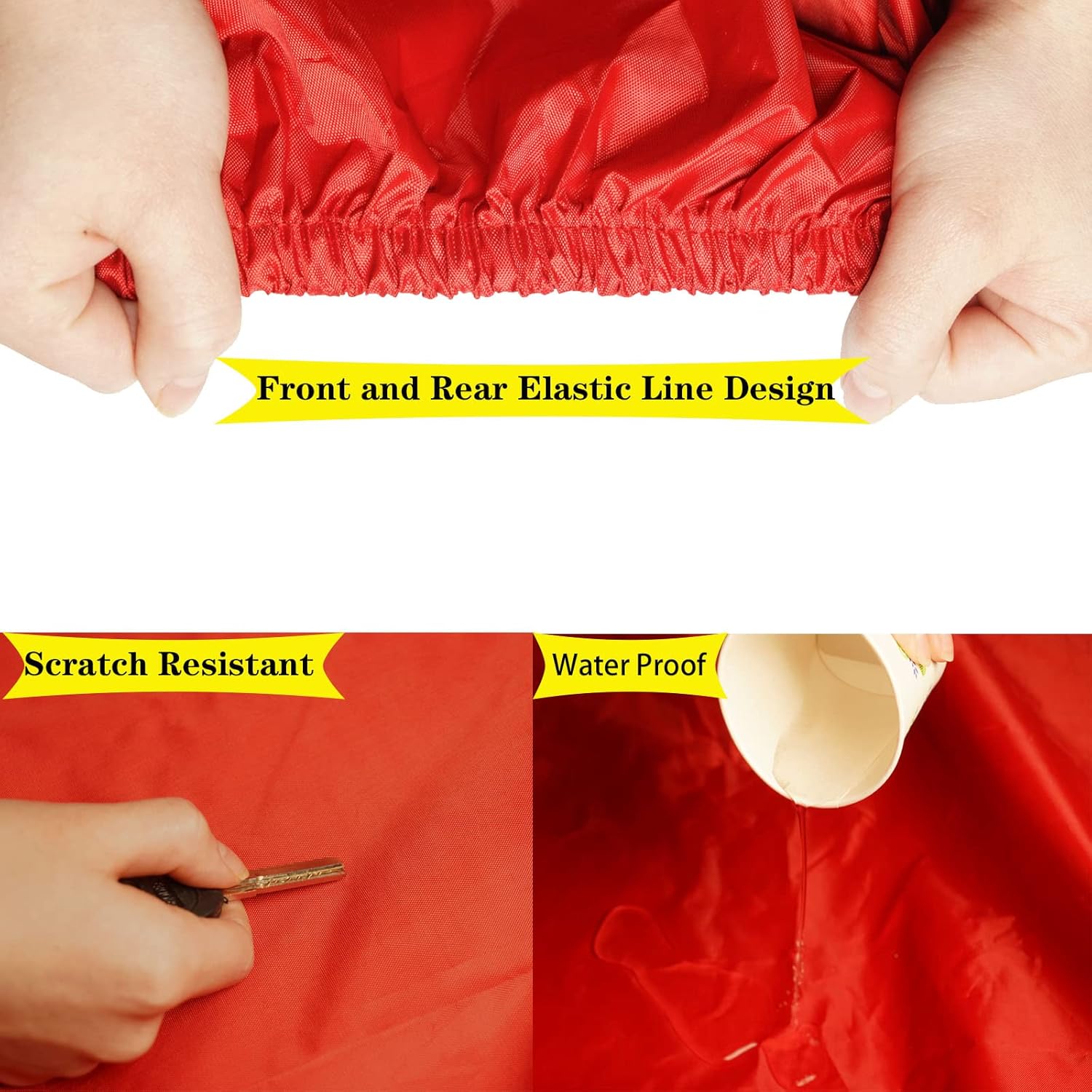 Red Oxford Full Car Cover for Sedan X303619