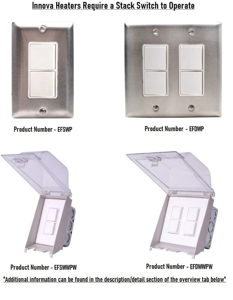 4000 Watt Electric Infrared Dual Element Wall Mount Heater X59175
