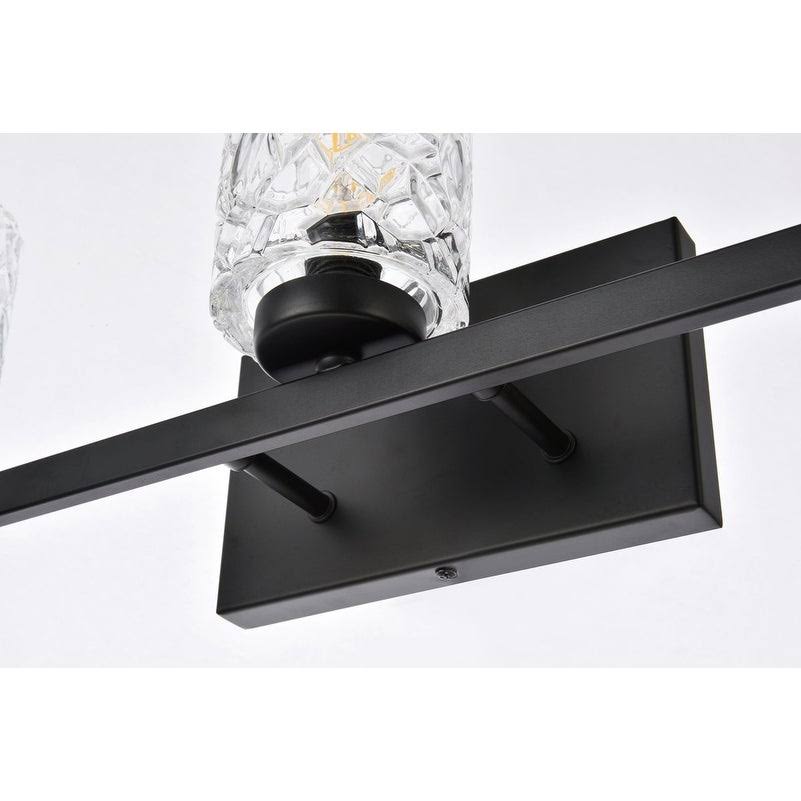 5 Light Bath Sconce with Clear Shade Q6469