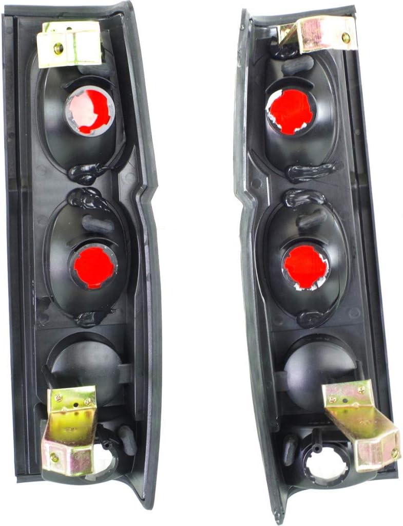 Black Clear Lens Tail Light Assembly for Nissan D21 W449