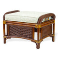Natural Rattan Ottoman with Cushion U971
