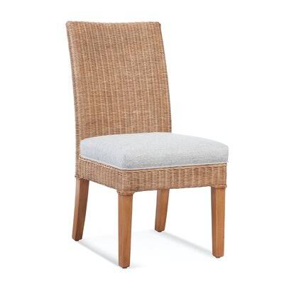 Brown and Beige Stripe Farmhouse Side Chair X821767