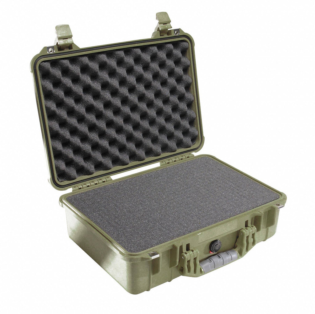 OD Green Pelican Case with Foam B485