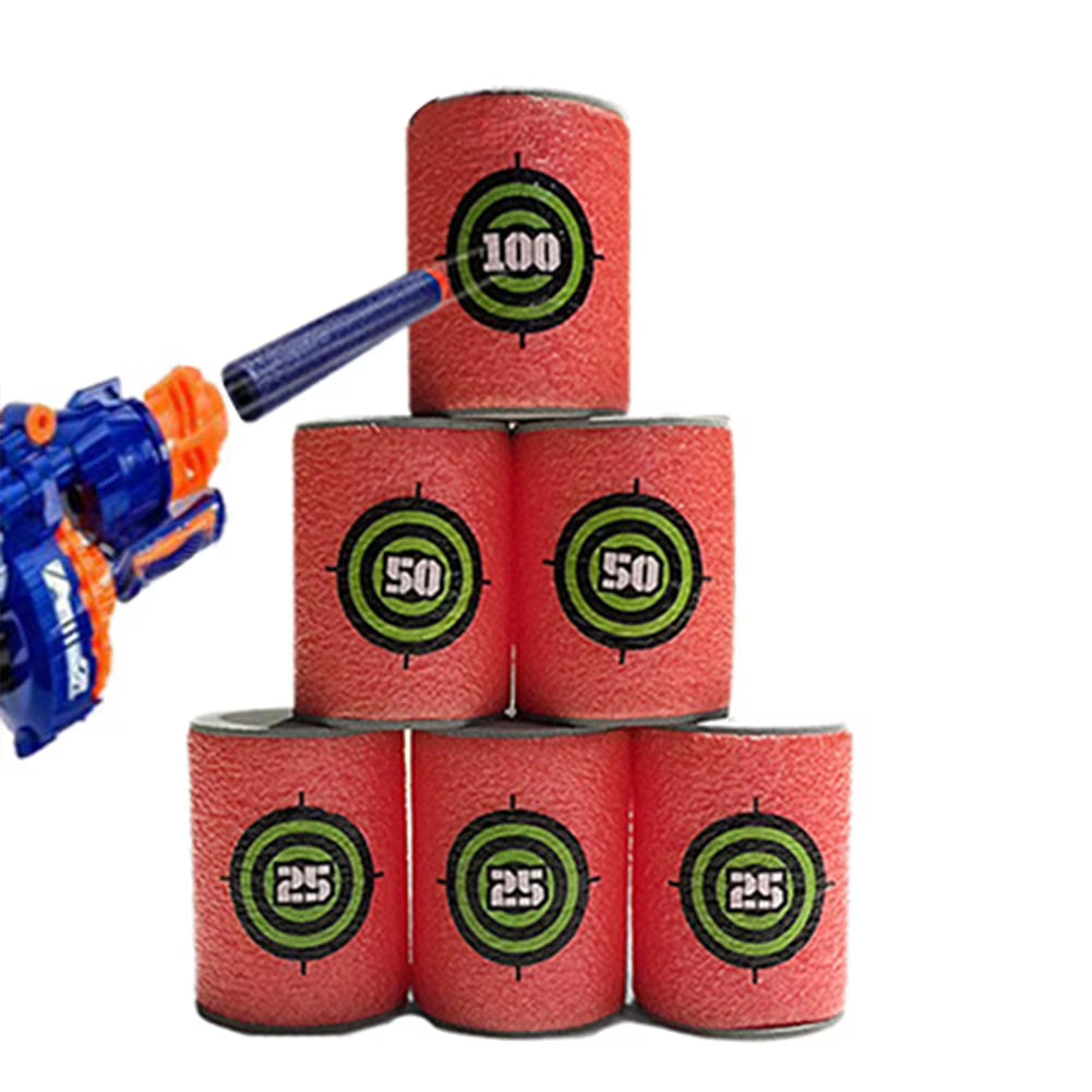 6Pcs Eva Soft Bullet Target Foam Dart Gun Toy P892