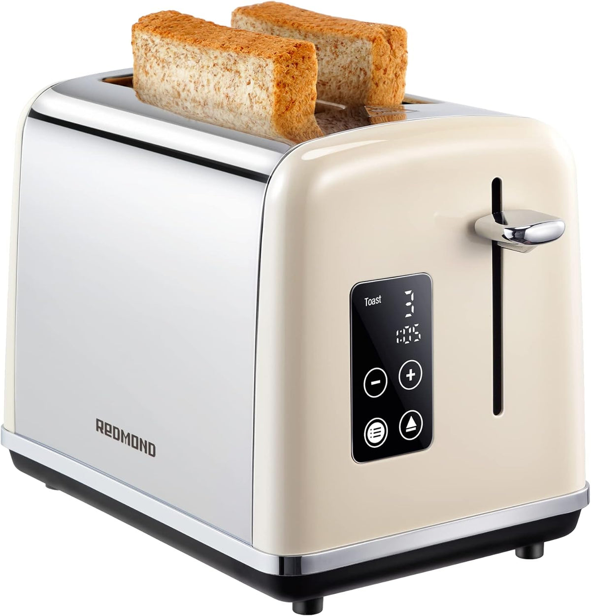 2 Slice Stainless Steel Toaster with LED Touch Screen D708