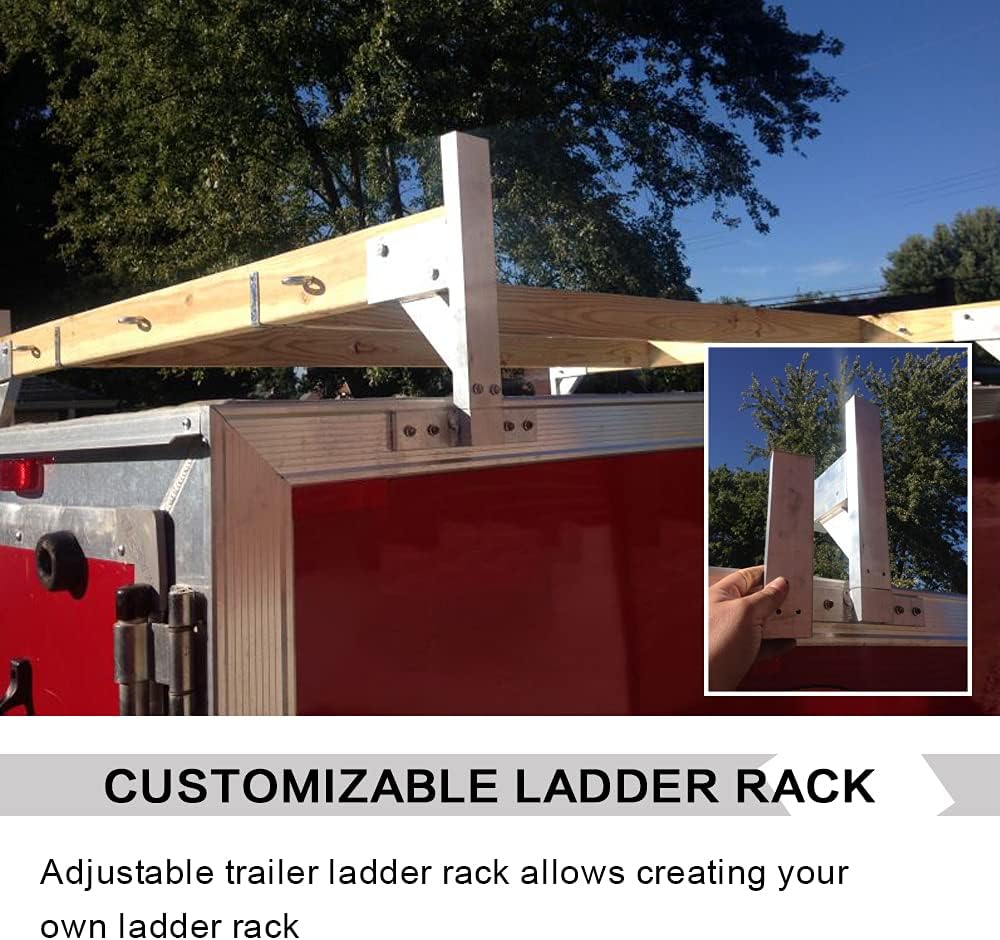 Adjustable Aluminum Roof Ladder Rack Bracket Kit Z9094