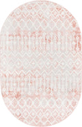 Oval Dusty Rose Low Rug P66678