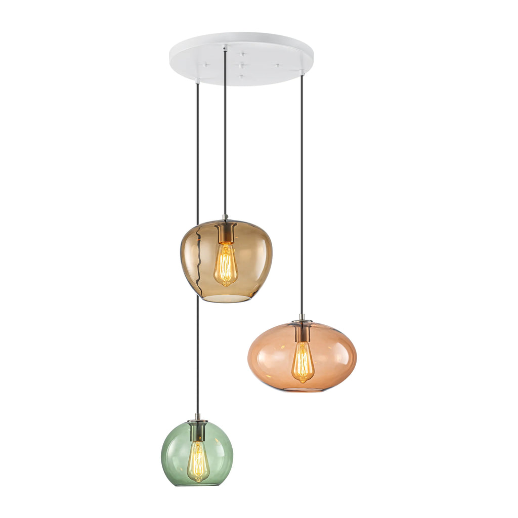 3-Light Vintage Contemporary Pendant C1367