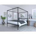 Black Full Canopy Bed O286998