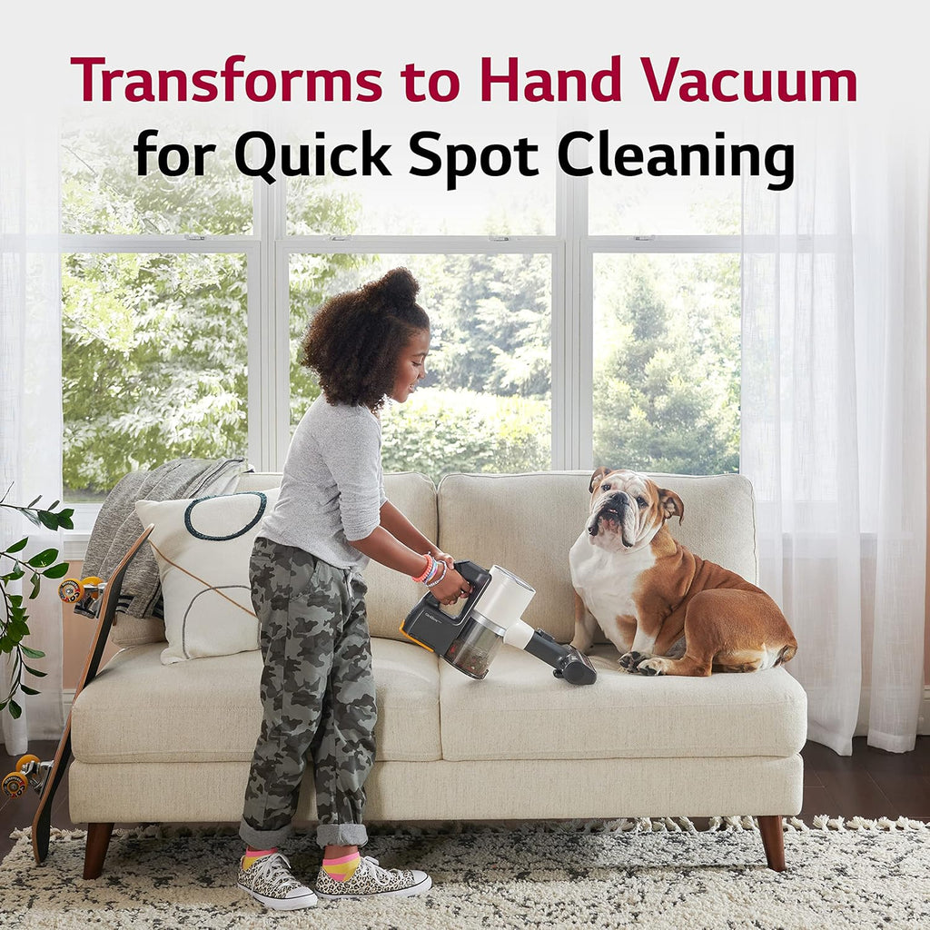 Cordless Stick Vacuum Cleaner with Extra Battery, Lightweight, Handheld, Sand Beige X71642
