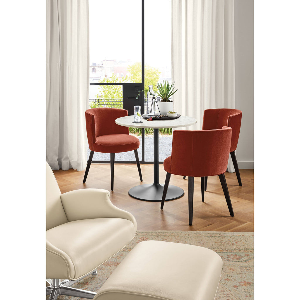 Modern Aria Round Table 27 Diameter in Grey C9418