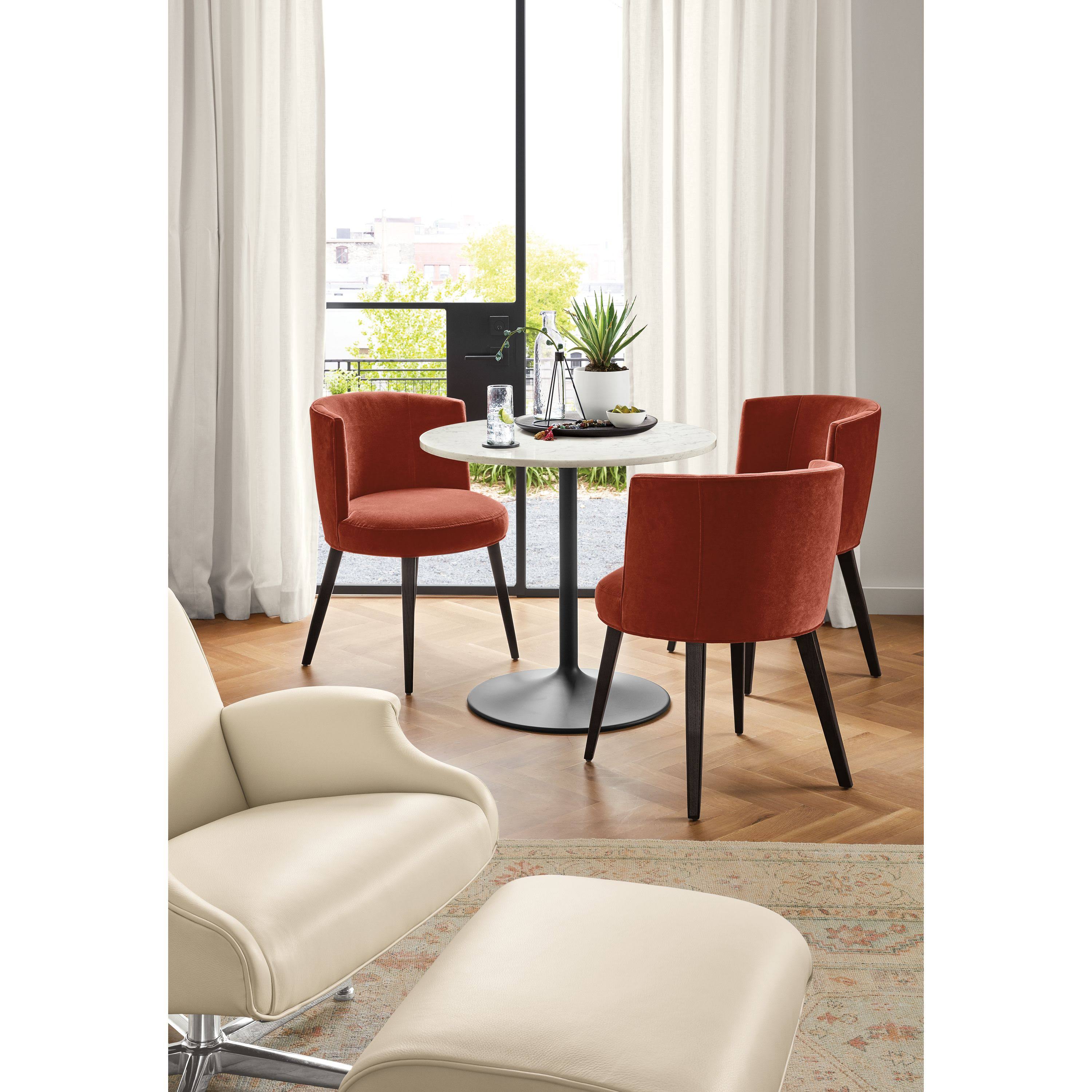 Modern Aria Round Table 27 Diameter in Grey C9418