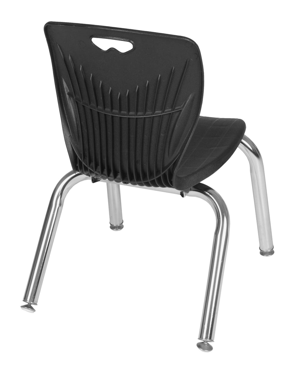 72x22 Height Adjustable Classroom Table - Grey & 2 Stack Chairs - Navy Blue R381724