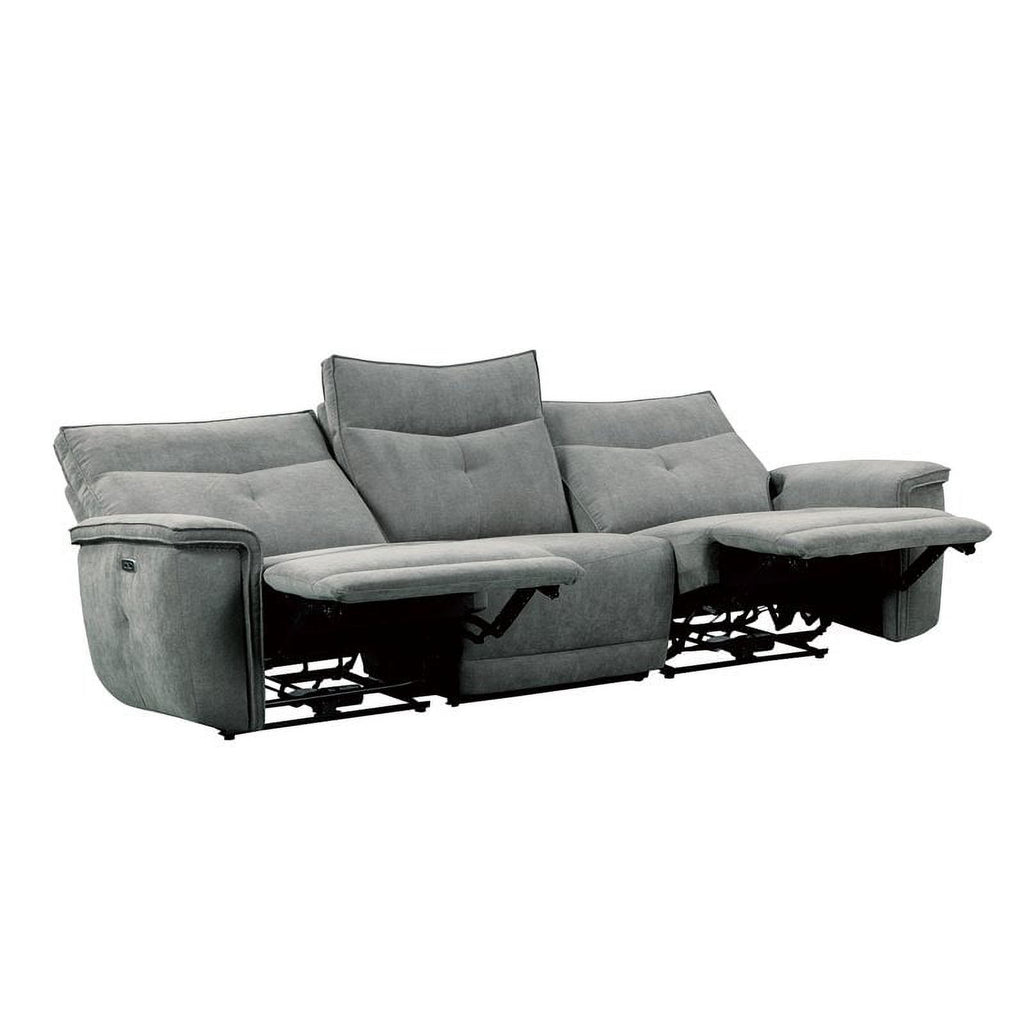 3-Piece Wood & Fabric Sofa in Dark Gray K7809