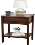 Brown Mahogany Acacia Wood Accent Table E340