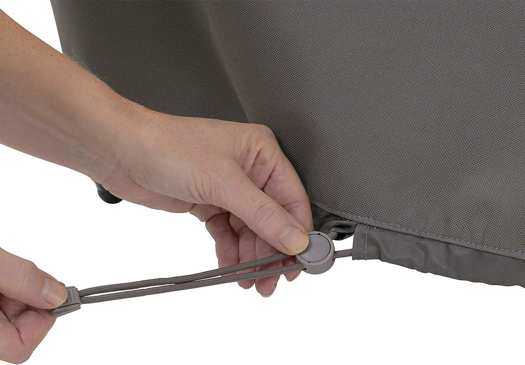 Dark Taupe 58 Inch Water-Resistant BBQ Grill Cover Pack of 2 Z918135