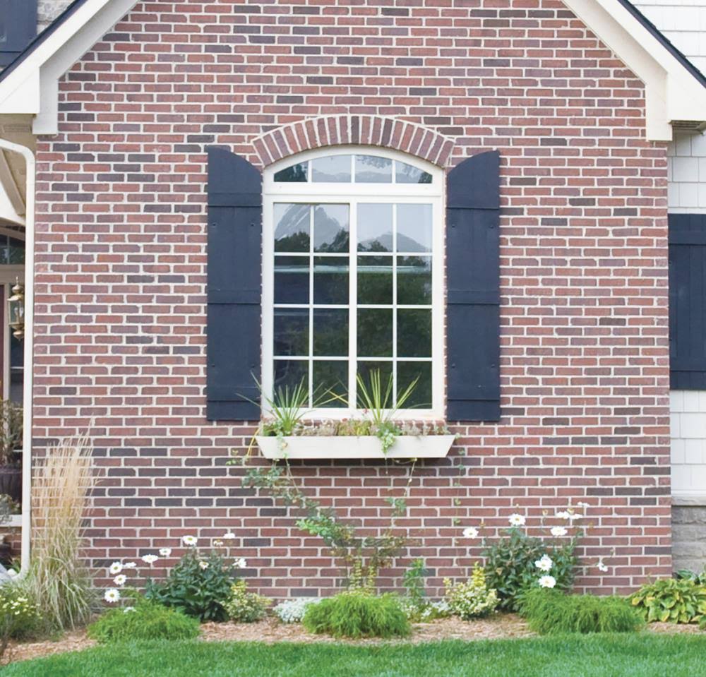 Midnight Blue Vinyl Board-n-Batten Shutters G954