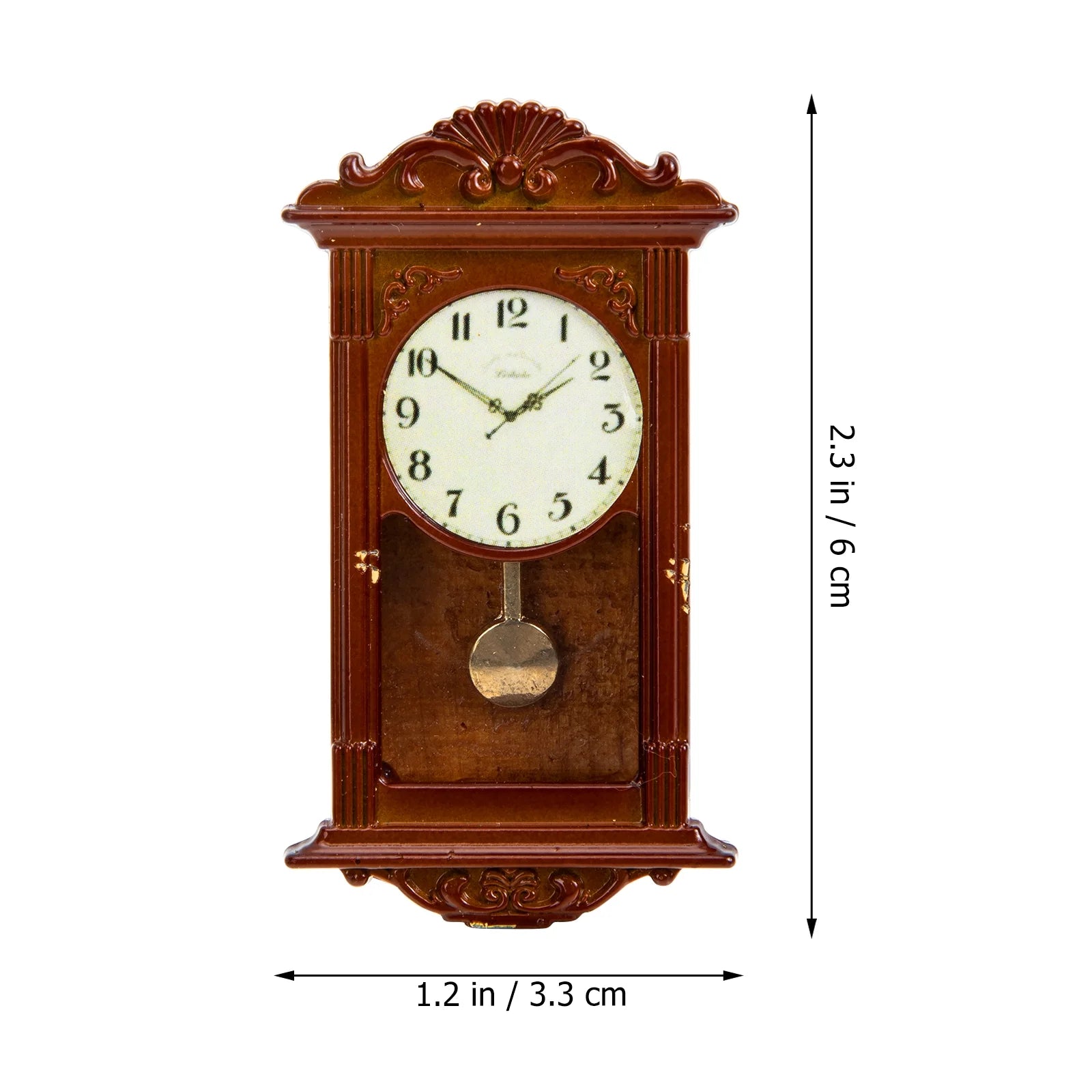 Mini Hanging Metal Doll House Clock Toy V859966