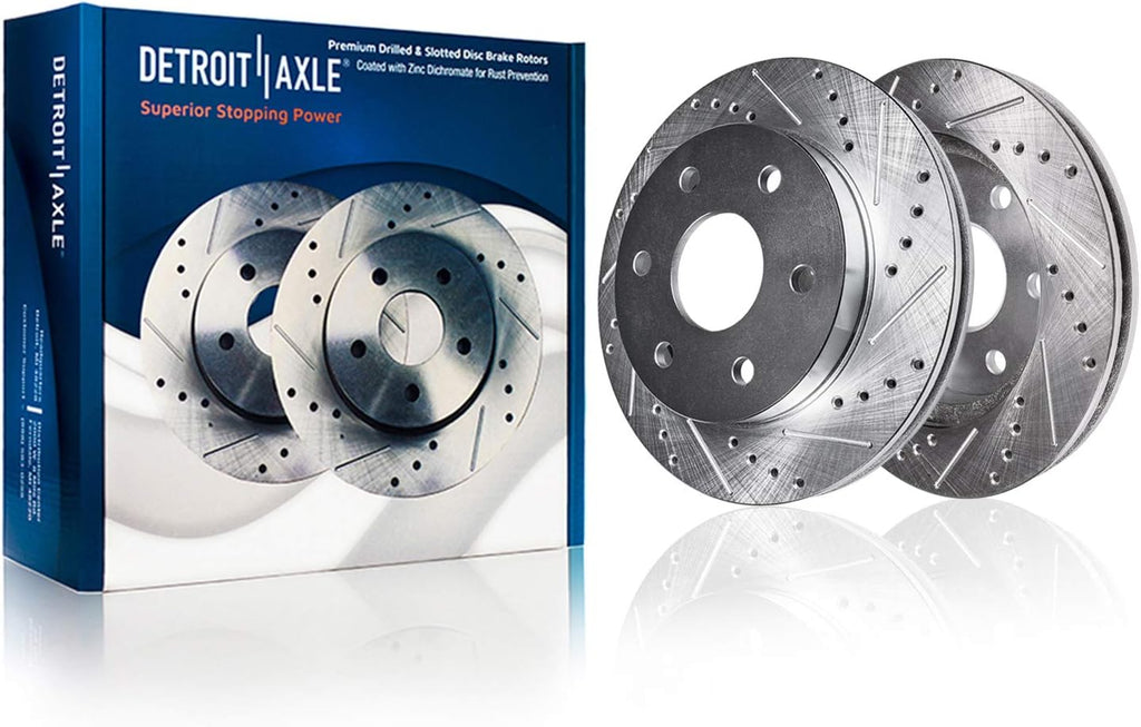 Rear Drilled & Slotted Brake Rotors 2pc Set N37671