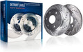 Rear Drilled & Slotted Brake Rotors 2pc Set N37671