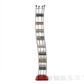 Black Steel CD Tower with Cherry Wood Base P8167