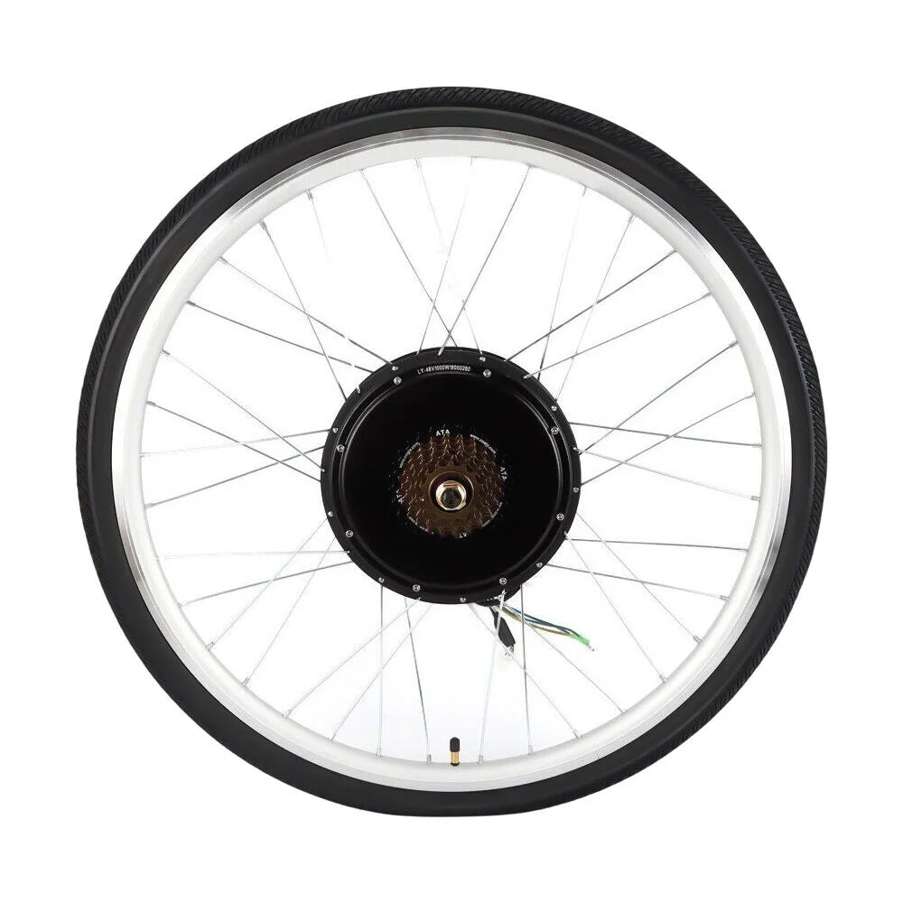 28'' Electric Bicycle Conversion Rear Wheel Kit Bike Motor 48V 1000W N32853