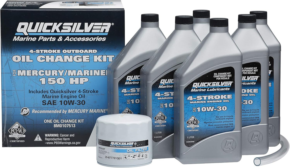 Marine Engine Oil Change Kit for Mercury/Mariner 150 HP Engines Pack of 2 E842043