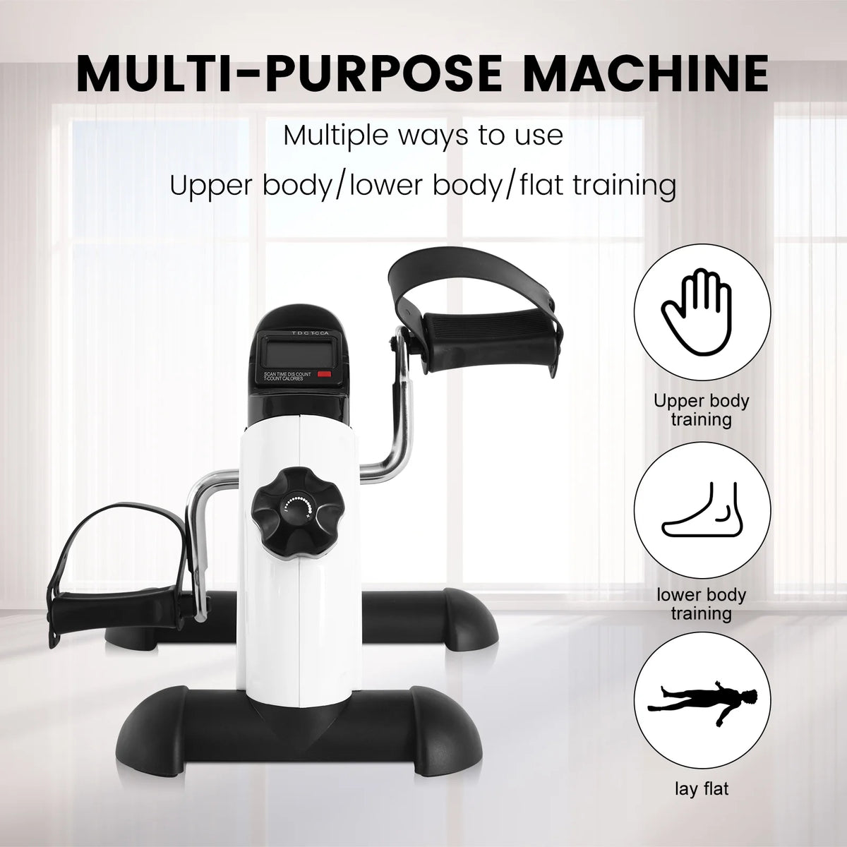 Black Portable Mini Exercise Bike L104